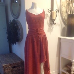 BCBG Maxazria rust dress NWT $248 Sz Large
